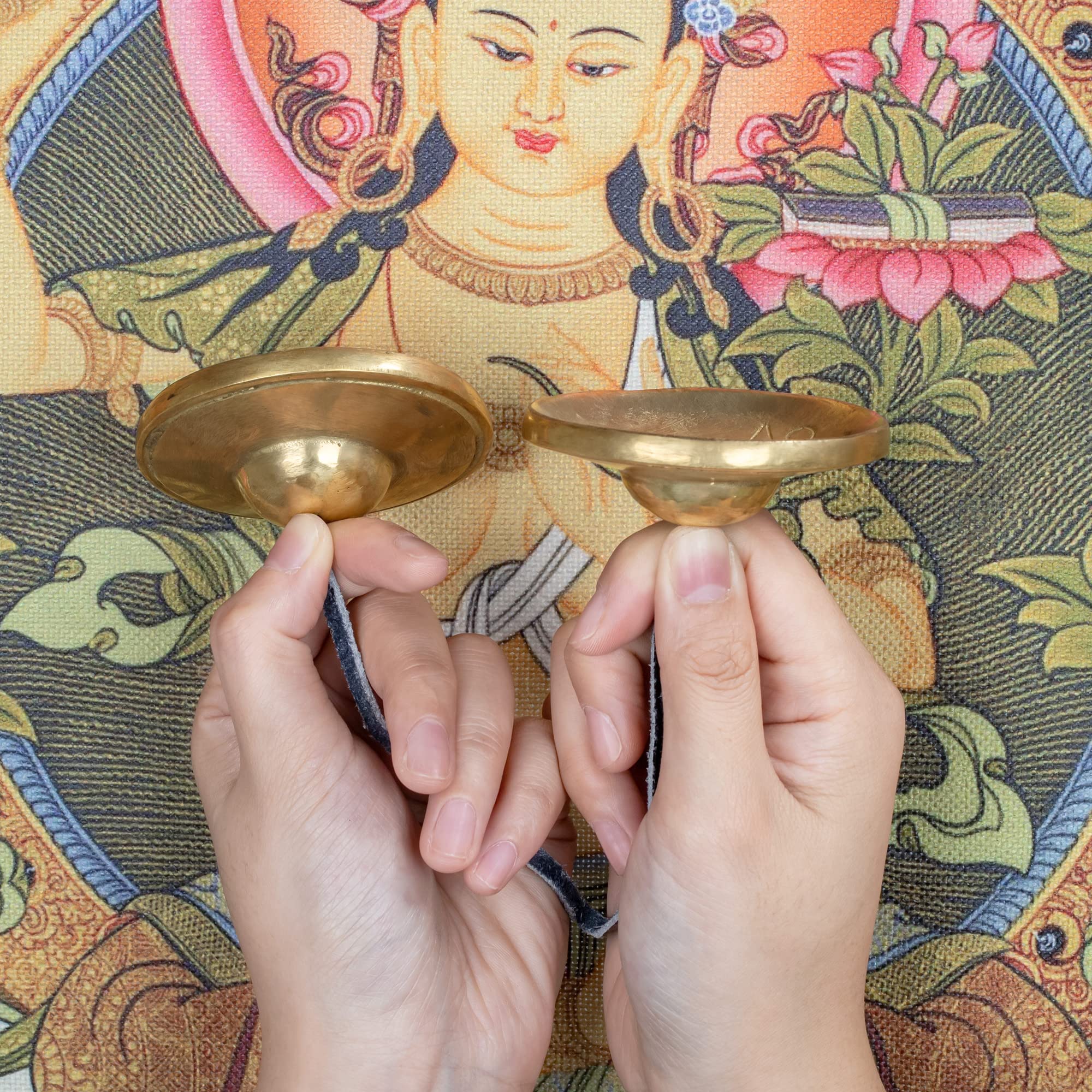 ZenBless Tibetan Tingsha Cymbals, with Storage Box and Fabric Case, Meditation Brass Chime Bells, Low and Mellow Voice for Spiritual Healing Mindfulness, Yoga Buddhist, Relaxation Musical Instruments Small-2.6 in(6.6cm) - Image 7