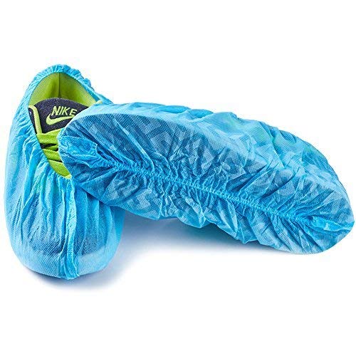 Zhbro YI Disposable Shoe Covers Non-Slip with Tread Pattern Pack of 100 One Size Fits All up to XL - Image 3