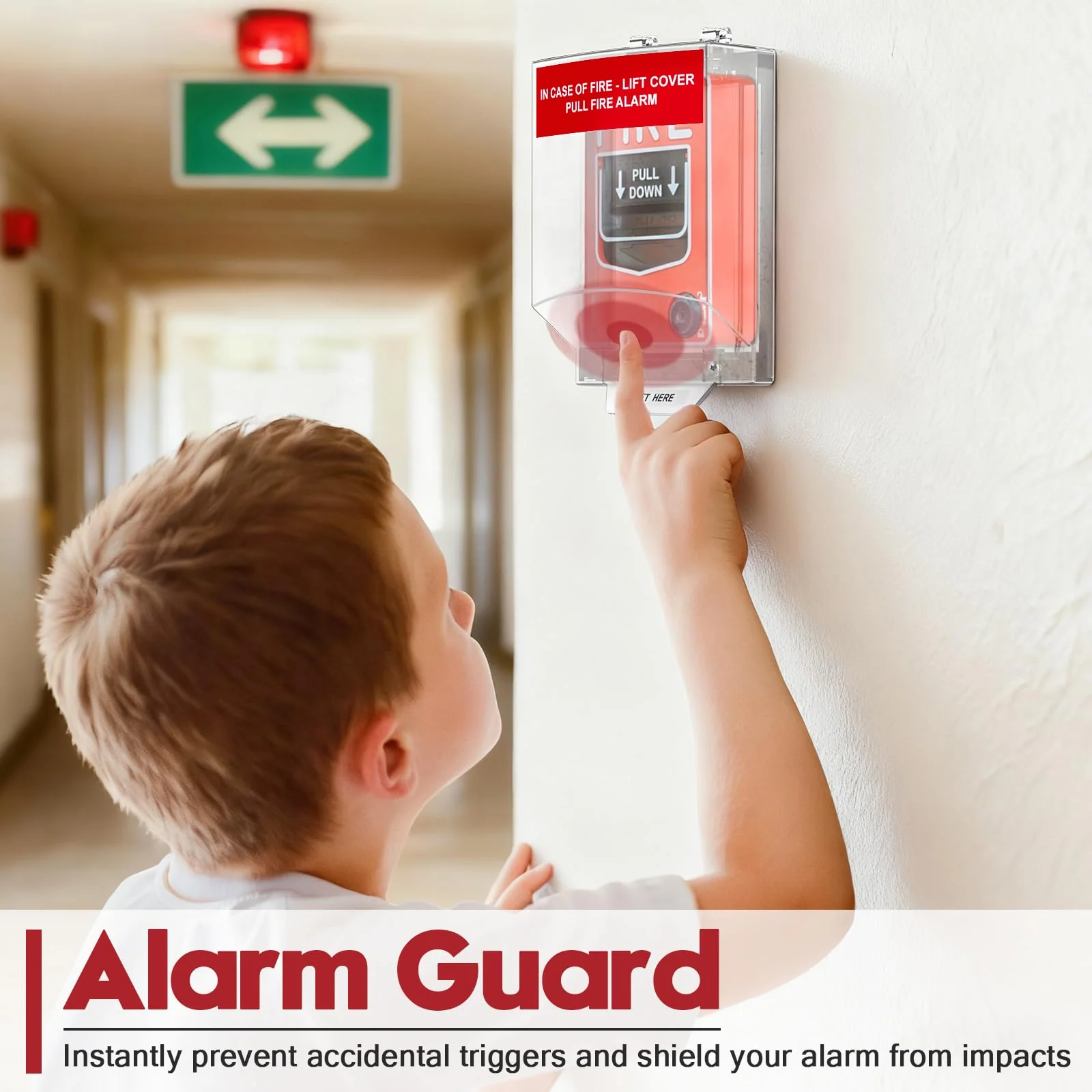 Zipcase Fire Alarm Pull Station Cover, Durable Protective Guard to Prevent Accidental Trigger, Physical Damage, Dust and Debris, Easy to Install Enclosure - Image 2