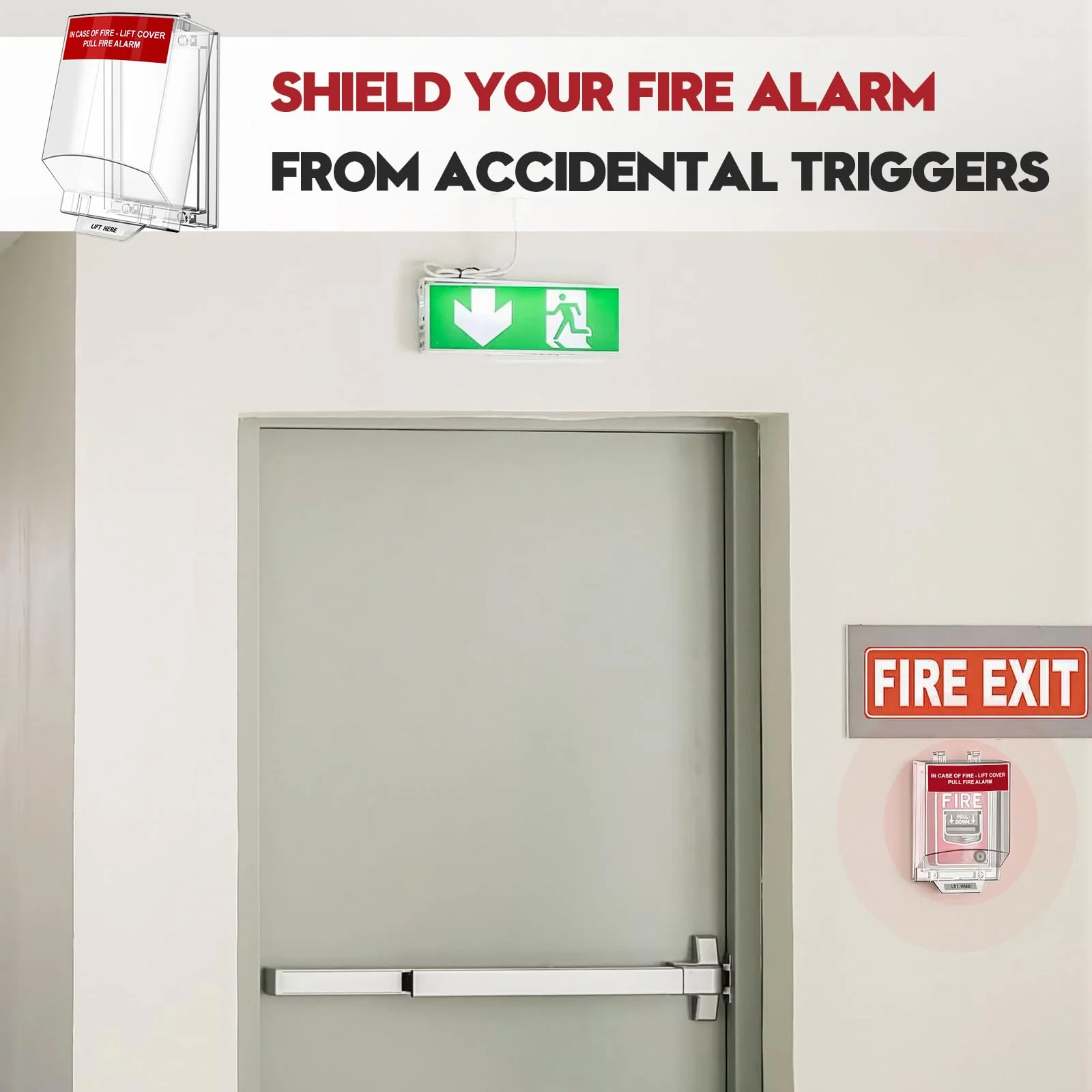 Zipcase Fire Alarm Pull Station Cover, Durable Protective Guard to Prevent Accidental Trigger, Physical Damage, Dust and Debris, Easy to Install Enclosure - Image 7