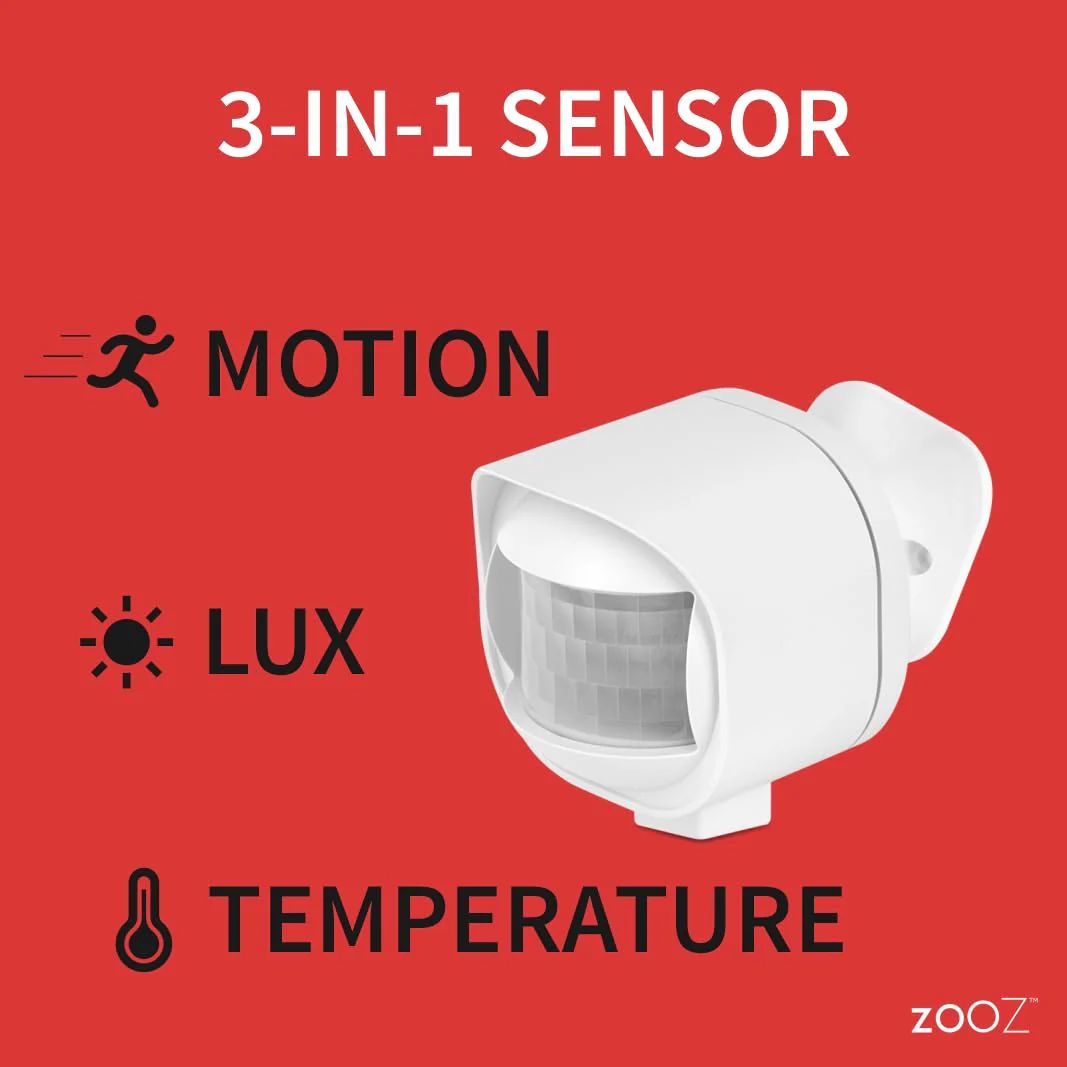 Zooz Outdoor/Indoor Motion Sensor ZSE70, Z-Wave Long Range, Temperature Monitoring, 800 LR Range - Image 2